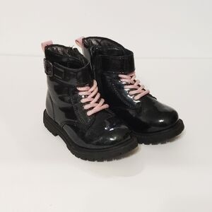 Carter's Little Girls Black Leather Boots